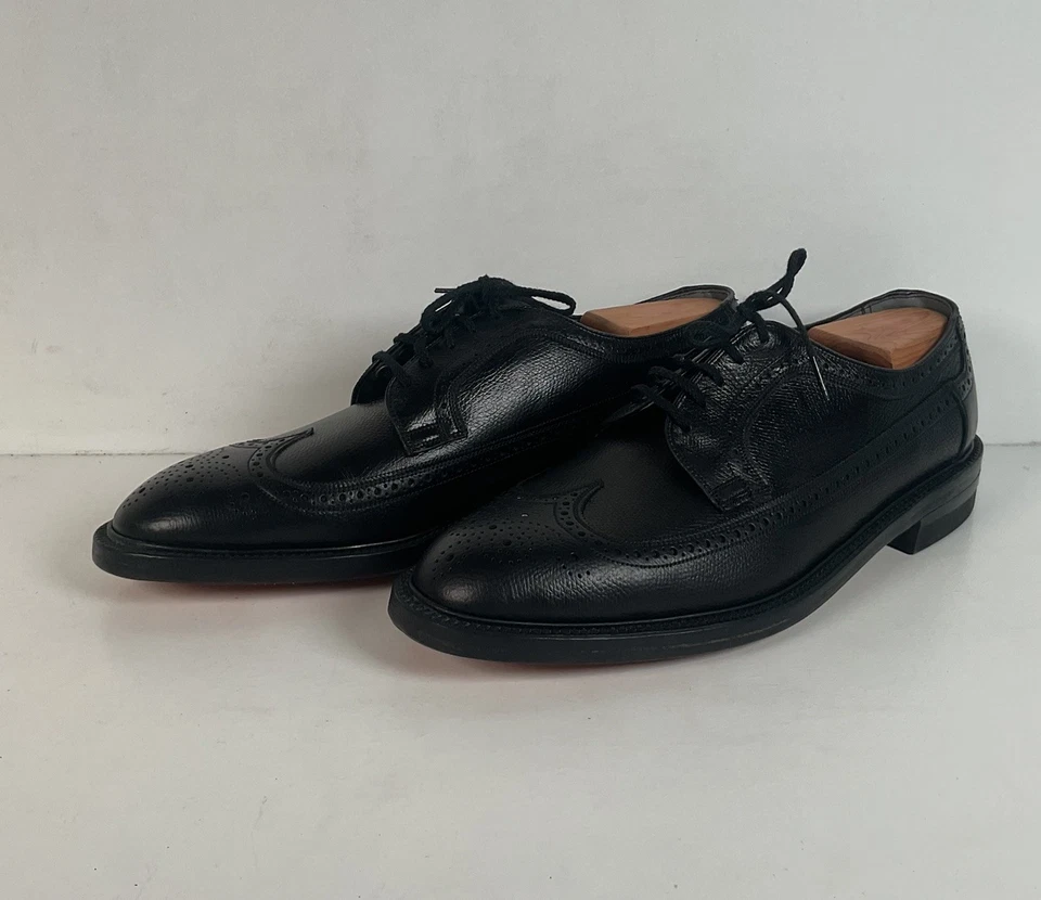 Zapatos Derby Nunn Bush Años 70 10.5 E Brogued Ala Larga Foto 1 de 4