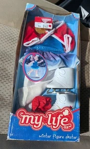 My Life As Doll Winter Figure Skater Outfit Olympics 18" Accessories New Box Dmg - Picture 1 of 3