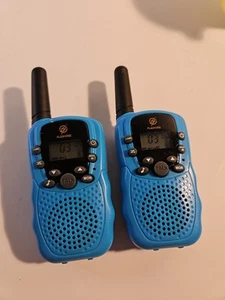 Two Blue Walkie Talkies for Kids Ages 3-12 With Flashlights And Alert Button - Picture 1 of 13