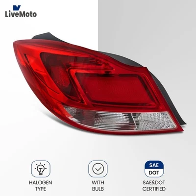 Halogen Tail Light For 2011 2012 2013 Buick Regal Driver Left Side 22934023 Foto 1 de 4