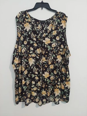 Women's Floral Sleeveless Blouse 5x (A0016) - Image 1 of 4