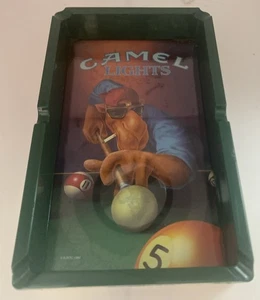 Cenicero vintage 1992 Camel Lights Cigarettes Joe Camel "Pool Table Scene" - Imagen 1 de 6