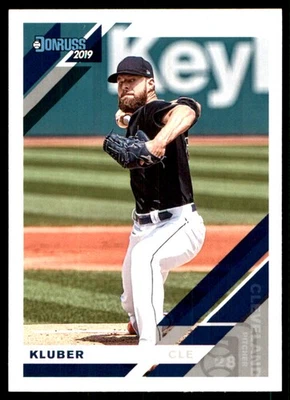 科里·克鲁伯 2019 年 Donruss #86 印度人美国职棒大联盟阅读免费送货亲笔签名Den — 第 1/2 张图片