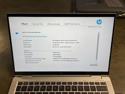 PLACA MADRE HP EliteBook x360 1030 G7 13.3" | i7-10810U 16GB RAM PANTALLA TÁCTIL Foto 1 de 4