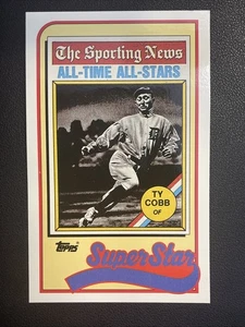 1989 Topps/LJN Oversized Baseball Talk - Tigers Ty Cobb #22 - Picture 1 of 2