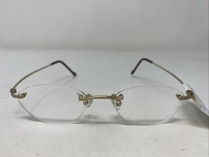 TAE KYUNG OPTICAL TK-5489B Matte Gold 47-18-140 Rimless Eyeglasses Frame 1105 - Picture 1 of 8
