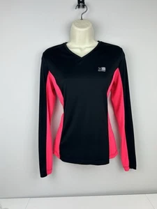 Karrimor Run Long Sleeved Top   Size 10  Black & Pink  Super lightweight - Picture 1 of 5