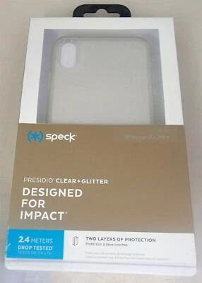 Speck Presidio Trasparente + Brillantini Custodia Cover per Apple IPHONE XS Max- - Immagine 1 di 3