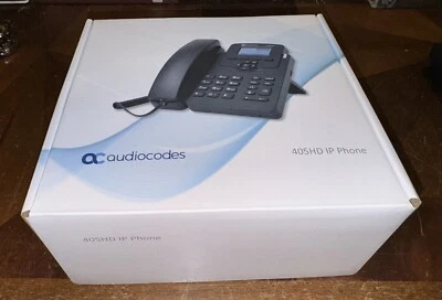 NEW AUDIOCODES 405HD UC405HDEG GGWV00597 GbE IP COLOR BUSINESS PHONE - Image 1 of 3