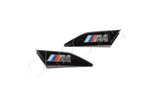 Genuine BMW G07 X7 LCI M60i M Side FENDER EMBLEM SET Gloss Black Left + Right - Picture 1 of 1