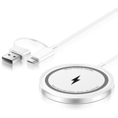 Cargador inalámbrico rápido magnético Magsafe para iPhone 16 15 14 13 12 Pro Max Foto 1 de 4