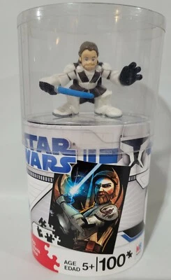 Rompecabezas de 100 piezas Star Wars Clone Wars Galactic Super Heroes con juguete Obi Wan Kenobi Foto 1 de 4