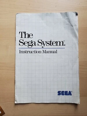 The Sega Master System Console Instructions Manual ONLY Insert Authentic - Image 1 of 2