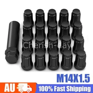20pcs M14x1.5 Black Spline WHEEL NUTS For Holden Commodore VE VF SS SV6 Maloo OZ - Picture 1 of 9
