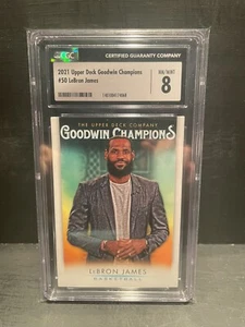 LeBron James 2021 Goodwin Champions #50 CGC 8 Near Mint! - Picture 1 of 2