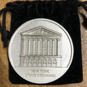 New York Stock Exchange Münze / Token / Medaillon mit Etui - Bild 1 von 2
