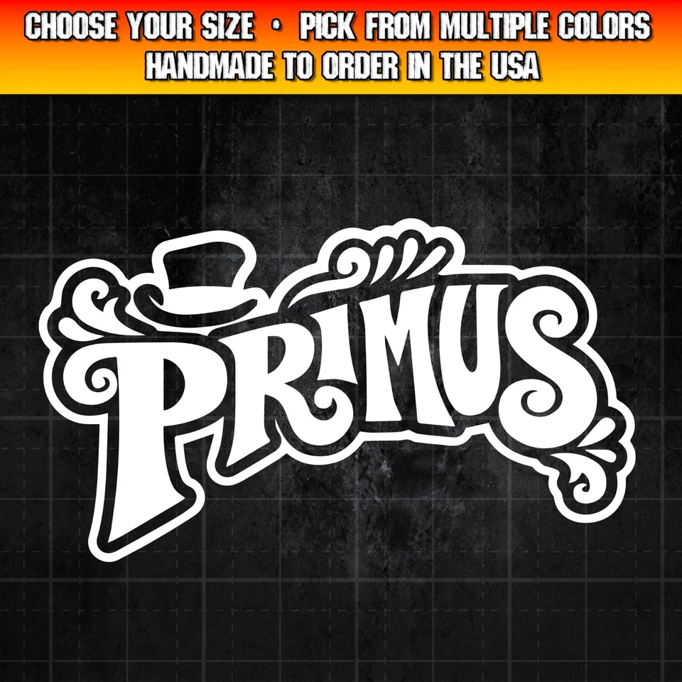 Primus Decal for Cars, Trucks, Laptops, Alternative Rock, Hard Rock Decal - Image 1 of 1