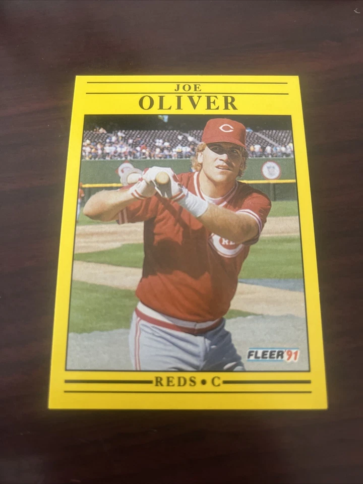 1991 Fleer Joe Oliver #75 Cincinnati Reds  - Image 1 of 1