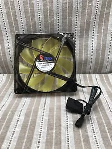 Ventilatori Custodia 120mm con LED Gialli A1225M12S 12V DC Brushless A1225M12S - Foto 1 di 3
