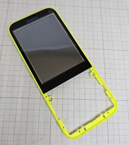 Original Nokia Nokia 225 RM-1012 front cover A-cover yellow NEW EOL ITEM - Picture 1 of 2