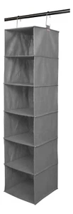 Space Logic Organizador Colgante 6 Estantes Gris Urbano 120x30x30cm para Zapatos, Ropa - Imagen 1 de 5