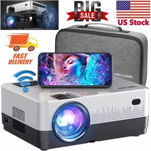 DBPOWER WiFi Mini Wireless Portable Projectors Home Theater 1080P Android US - Picture 1 of 10