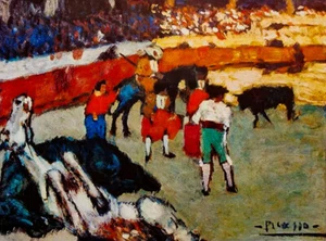 Bullfight Scene (1901) by Pablo Picasso - 17" x 22" Fine Art Print - 00329 - Picture 1 of 1
