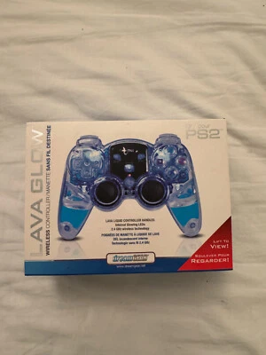 Dreamgear PS2 Lava Glow Wireless Controller Blue EFG-01 061716 - BNIB - Image 1 of 4