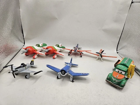 Disney Pixar Planes Lot Of 6 Toys Chupacabra Chuy Skipper Dusty Diecast Metal Cover