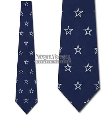 Silk Cowboys Tie Mens Officially Licensed Neck Ties Dallas Cowboys Neckties NWT - Image 1 of 3