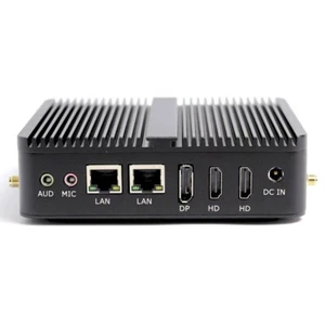 Mini pc Fanless 2 Lan 2 Com 3 Display 12th Gen Intel N100 16GB DDR4 256GB SSD - Afbeelding 1 van 4