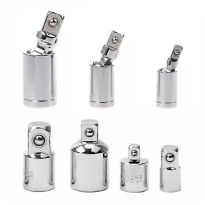 7pcs Universal Joint Impact Socket Adapter and Reducer Set  1/4 3/8 and 1/2 inch - Picture 1 of 14