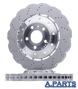 ORIGINAL 2X BREMSSCHEIBE SHW 390mm VORNE AUDI A6 4G5 4GD RS6 A7 4GA 4GF  RS7 - Picture 1 of 2