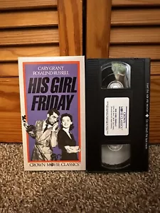 His Girl Friday USED VHS Movie (Crown Movie Classics) - Picture 1 of 2
