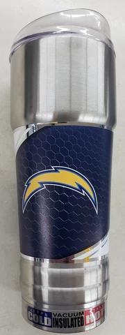 Los Angeles Chargers Official NFL 32 oz. Metal Hot / Cold Pro Metal Tumbler $36 Cover