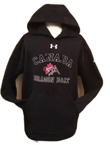 Under Armour Size S CANADA DRAGON BOAT Men Black Hoodie Pullover Sweatshirt - Bild 1 von 13