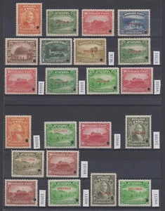 HAITI 1933-40 issue Sc 325-334 (22x) ULTIMATE FULL SET PERF PROOFS SPECIMEN MNH - Picture 1 of 1