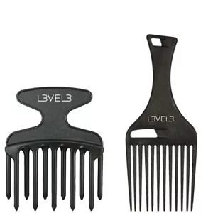 JUEGO DE PEINES DE PELUQUERÍA PELUQUERÍA SALÓN L3VEL3 NIVEL 3 PEQUEÑOS GRANDES DE PLÁSTICO PARA CABELLO PIK - Imagen 1 de 1