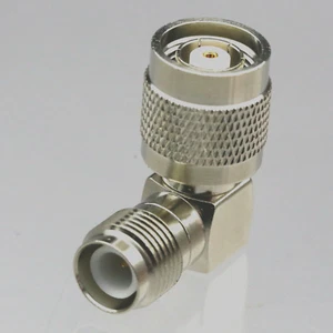 "L" Adapter RP-TNC female ~ RPTNC male series RF 90° right angle elbow connector - Picture 1 of 2