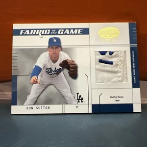 2003 Leaf Certified Don Sutton Fabric Of The Game Laundry Tag #’d 25 - Picture 1 of 3