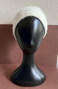 Very Soft Angora Blend Ivory Slouch Hat