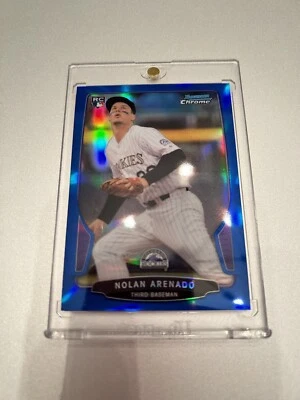2013 Bowman Chrome Nolan Arenado Blue Refractor # /250 Rookie RC - Image 1 of 4