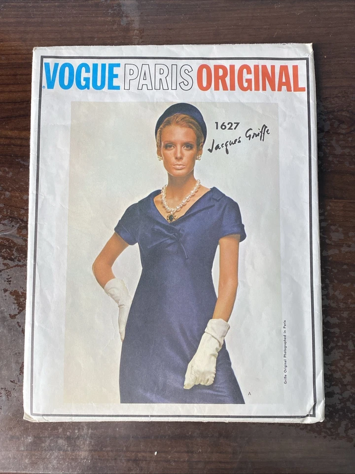 1960's Vintage VOGUE PARIS ORIGINAL Sewing Pattern  #1627 Jacques Griffe Size 18 - Image 1 of 4