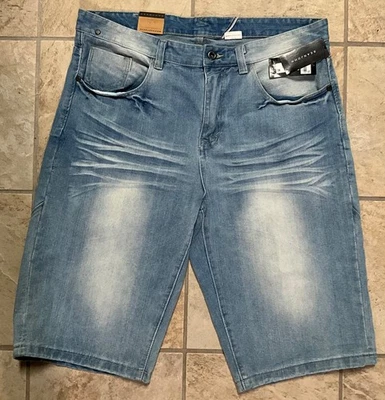 SEAN JOHN MEN'S BLUE SHORTS 80% Cotton - 20% POLYESTER 36W NEW NWT MSRP $54.50 - Image 1 of 3