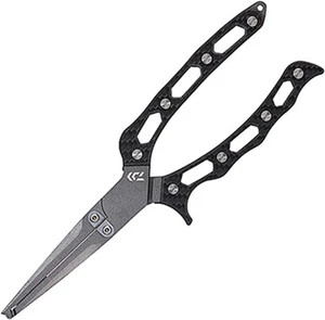 Daiwa Stainless Steel Pliers 220H Total Length 8.7 inches (220 mm), Black - Picture 1 of 10