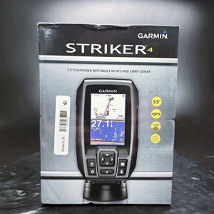 Garmin STRIKER 4 GPS Fishfinder 3.5" CHIRP 77/200kHz TM Xducer 010-01550-00✅ - Picture 1 of 7