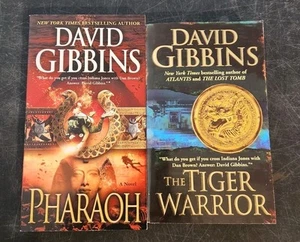 Lot of 2 David Gibbins Paperbacks Tiger Warrior & Pharaoh - Bild 1 von 2