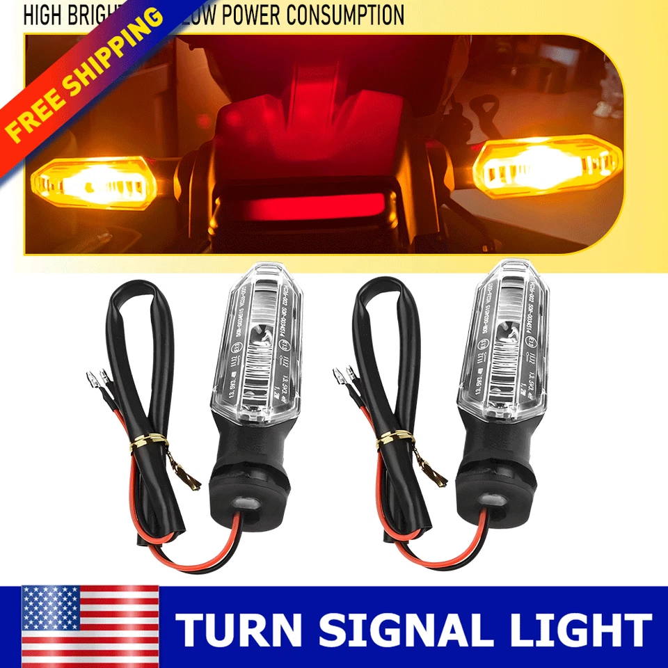 适用于本田 CTX700 N/DCT 2014-2018 LED 转向信号指示灯 全新 透明 琥珀色 — 第 1/4 张图片