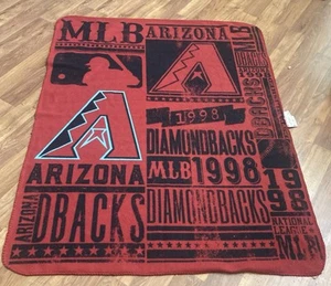 Arizona Diamondbacks MLB Lightweight Blanket Color Red & Black Size 5x4 Feet - Picture 1 of 1