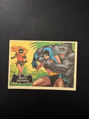 1966 OPC SET BREAK #50 BLACK BAT CARD PRINTED IN CANADA EX! - Image 1 of 2